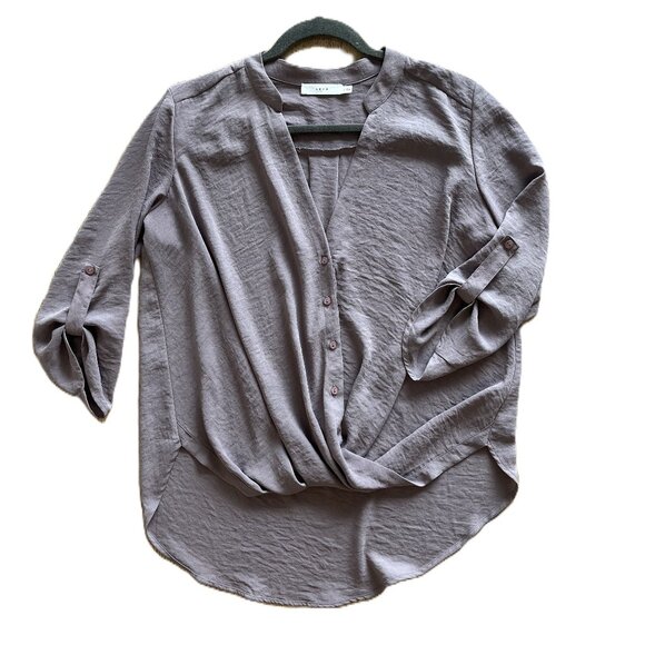 Lush Draped Blouse in Size Small - Picture 1 of 5